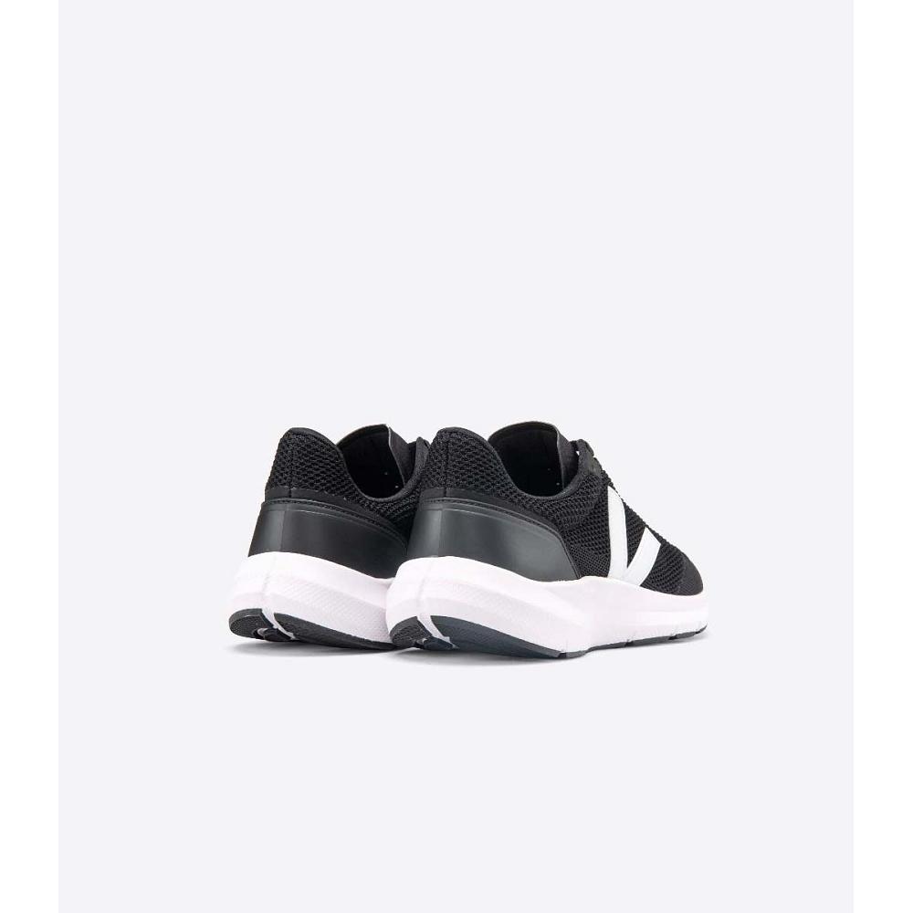 Veja MARLIN V-KNIT Men's Running Shoes Black/White | CA 141WNB